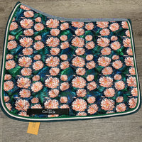 Dressage Saddle Pad, 2x Piping "Floral" *new
