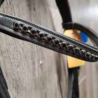 Rsd/Padded Monocrown Bridle, Bling Browband, chin pad, buckles *new
