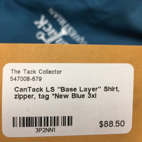 LS "Base Layer" Shirt, zipper, tag *New
