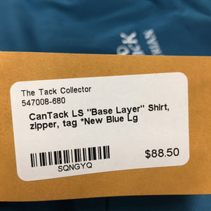 LS "Base Layer" Shirt, zipper, tag *New