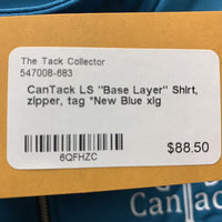 LS "Base Layer" Shirt, zipper, tag *New
