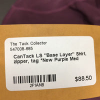 LS "Base Layer" Shirt, zipper, tag *New
