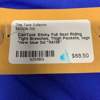 Sticky Full Seat Riding Tight Breeches, Thigh Pockets, tags *new
