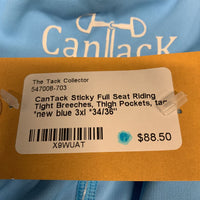 Sticky Full Seat Riding Tight Breeches, Thigh Pockets, tags *new
