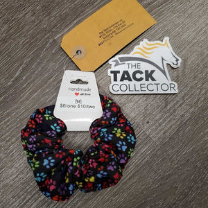 "Paw Prints" Cotton Hair Scrunchie *new