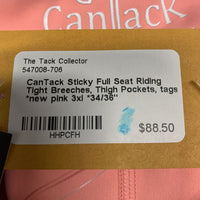 Sticky Full Seat Riding Tight Breeches, Thigh Pockets, tags *new
