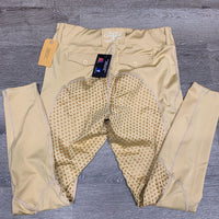 Sticky Full Seat Riding Tight Breeches, Thigh & Back Pockets, tags *new
