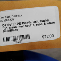 Soft TPE Plastic Belt, buckle *gc, clean, mnr scuffs, rubs & stains
