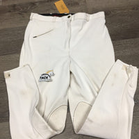 Ribbed Breeches *gc, stains, dingy, older, v.pilly knees, hairy velcro
