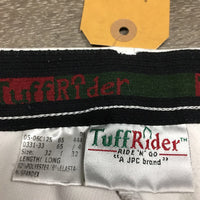 Ribbed Breeches *gc, stains, dingy, older, v.pilly knees, hairy velcro