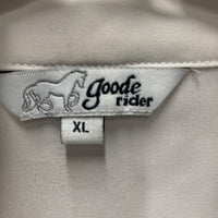 SS Show Shirt, attached snap collar *gc, loose button threads, dingy
