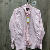 LS Show Shirt, 2x Button Collars *vgc, seam puckers, older
