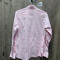 LS Show Shirt, 2x Button Collars *vgc, seam puckers, older
