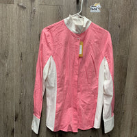 LS Show Sun Shirt, attached Magnetic Collar *xc, wrinkled
