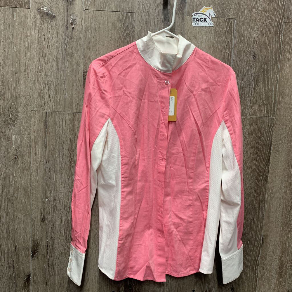 LS Show Sun Shirt, attached Magnetic Collar *xc, wrinkled