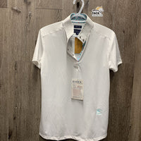 SS Show Sun Shirt, 1/3 Snap Up, Attached Snap Collar, tag *new
