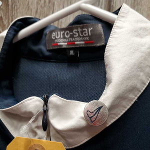 SL Show Shirt, 1/4 zip up *vgc, crinkled & dingy collar, mnr rubs