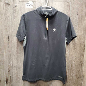 SS Polo Sun Shirt, 1/2 zip up, mesh pits *vgc, hairy, puckered?stretched mesh