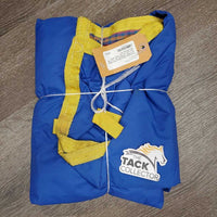 Fitted Show Rain Sheet NOT FOR TURNOUT, ties, tail *vgc, mnr wpf, mnr dirt, stain, older
