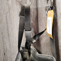 Grazing Muzzle, Halter, snap, Zipper Top Bag *gc, v.dusty & dirty, loose threads & rubs
