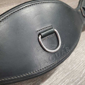 Leather Padded Dressage Girth, D Ring *vgc, clean, mnr dirty seams