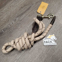 Short Nylon Lead Rope, leather ends, loop *vgc, mnr snag
