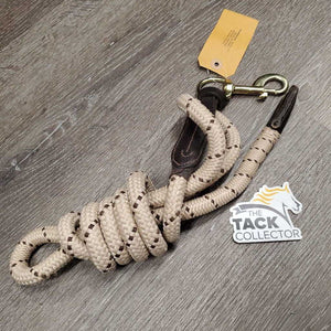 Short Nylon Lead Rope, leather ends, loop *vgc, mnr snag