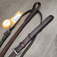 Flat Standing Martingale, 2 stoppers *vgc, clean, creases, mnr dirt, scraped edges, rubs & creases, broken stopper
