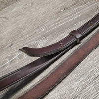 Flat Standing Martingale, 2 stoppers *vgc, clean, creases, mnr dirt, scraped edges, rubs & creases, broken stopper
