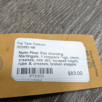 Flat Standing Martingale, 1 stoppers *vgc, clean, creases, mnr dirt, scraped edges, rubs & creases, broken stopper
