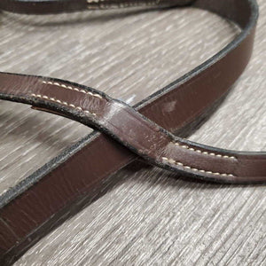 Flat Leather Running Martingale *vgc, no stopper, stiff, mnr dirt, xholes, creases, dents, rubs