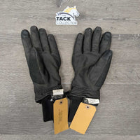 Pr Winter Riding Gloves *gc, dirty, stained, unstitched seam, rubs
