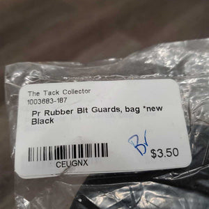 Pr Rubber Bit Guards, bag *new