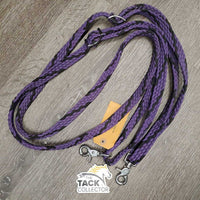 Braided Nylon Roping Rein, quick clip ends *xc
