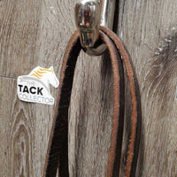 Narrow Leather Headstall, laces *vgc, mnr dirt, scraped edges, v.small throatlatch holes
