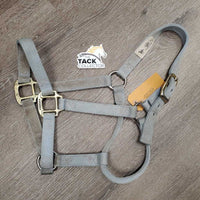 Thick Nylon Halter *gc/fair, dirty, faded, dingy, frayed edges, stains
