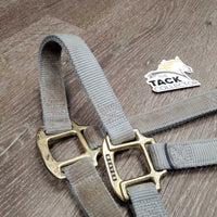 Thick Nylon Halter *gc/fair, dirty, faded, dingy, frayed edges, stains
