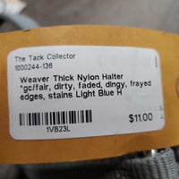 Thick Nylon Halter *gc/fair, dirty, faded, dingy, frayed edges, stains
