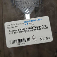 Saddle Fitting Gauge *vgc, mnr dirt, smudges, scratches
