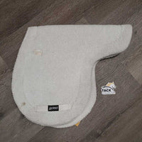 Fitted Fleece Hunter Pad *gc, clean, mnr stains, hair, dingy, clumpy fleece, cut tabs
