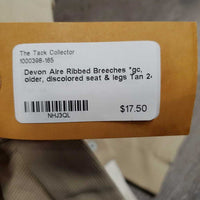 Ribbed Breeches *gc, older, discolored seat & legs
