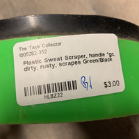 Plastic Sweat Scraper, handle *gc, dirty, rusty, scrapes
