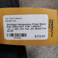 Fitted Show Rain Sheet NOT FOR TURNOUT *xc, v. wpf, mnr hair, dirt
