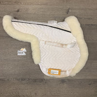 Quilt Wool Fleece Rolled Edge Fitted Hunter Pad *vgc, clean, mnr stains, hair, binding pills
