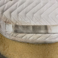 Quilt Wool Fleece Rolled Edge Fitted Hunter Pad *vgc, clean, mnr stains, hair, binding pills
