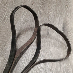 Pr v.Thick Full Leather Side Reins *fair, chewed, older, film, peeled, xholes