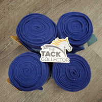 4 Fleece Polo Wraps *gc, hairy, clean, clumpy, faded?
