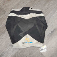 Hvy Mesh Fly Mask *gc, dirty, stains, dingy, v.hairy, faded, clumpy
