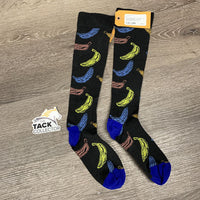 Pr Nylon Tall Socks "Bananas" *like new
