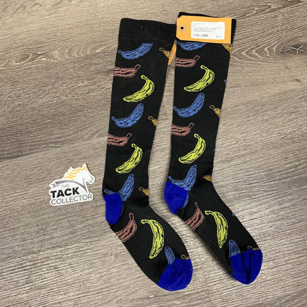 Pr Nylon Tall Socks 